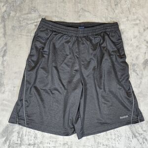 Reebok Mesh Basketball Training Shorts Size Large Black